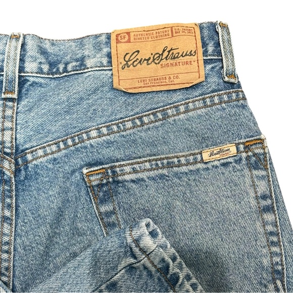 Levi Strauss Signature Jeans 31x32 Faded Straight Leg Y2K Denim - Picture 7 of 7